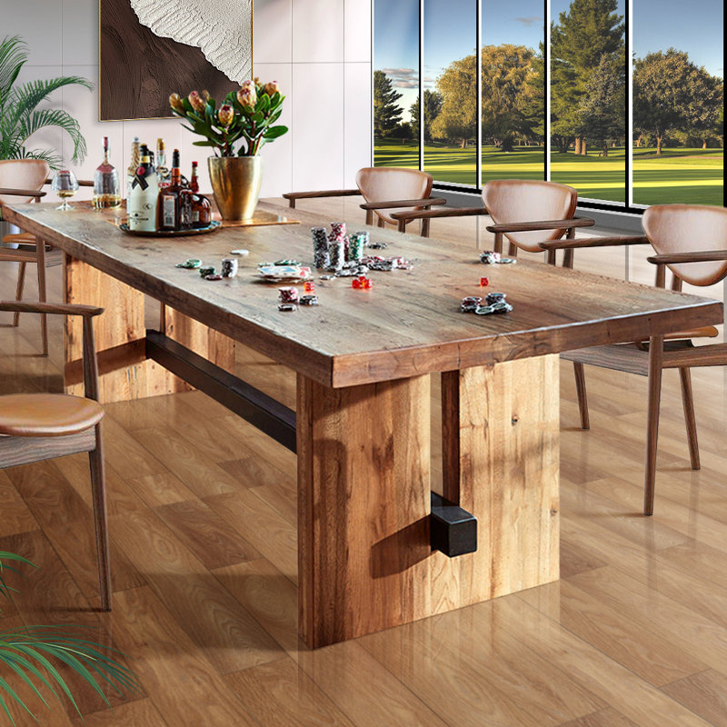Loon Peak® Gislaine Solid Wood Dining Table & Reviews | Wayfair